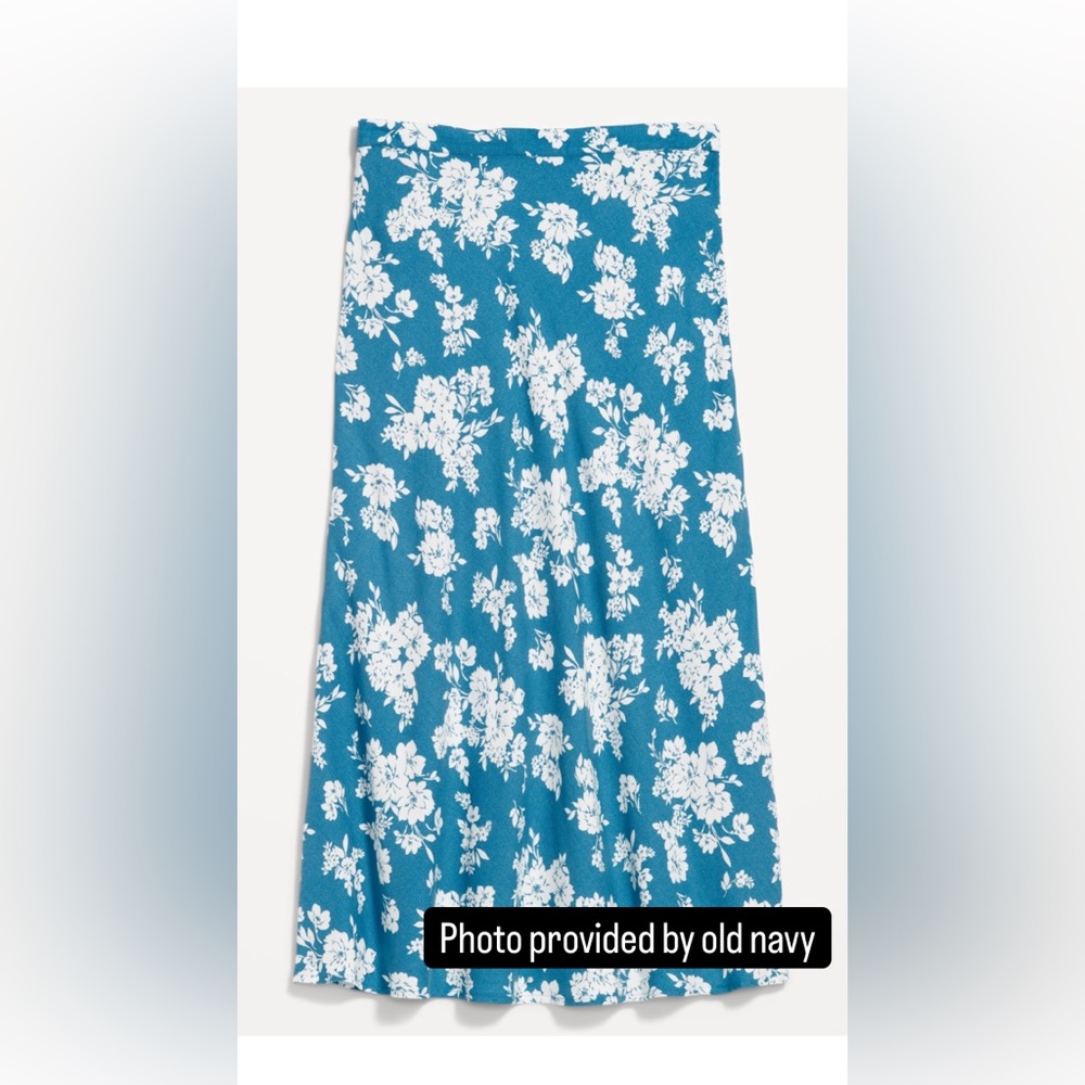 BRAND NEW Old Navy Crepe A-Line Midi Skirt